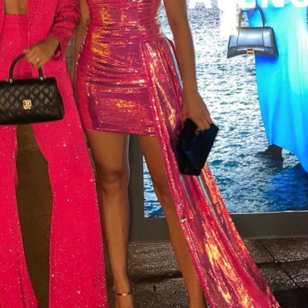 Nadine Merabi - Hot Pink Mini Skirt